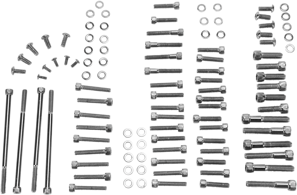 DRAG SPECIALTIES Bolt Kit Motor Knurled Socket-Head Bolt Set - Team Dream Rides