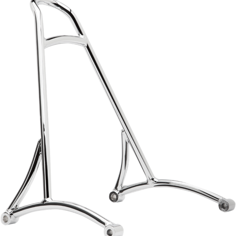BURLY BRAND Sissy Bar - Short - Chrome - Touring Short Sissy Bar - Team Dream Rides