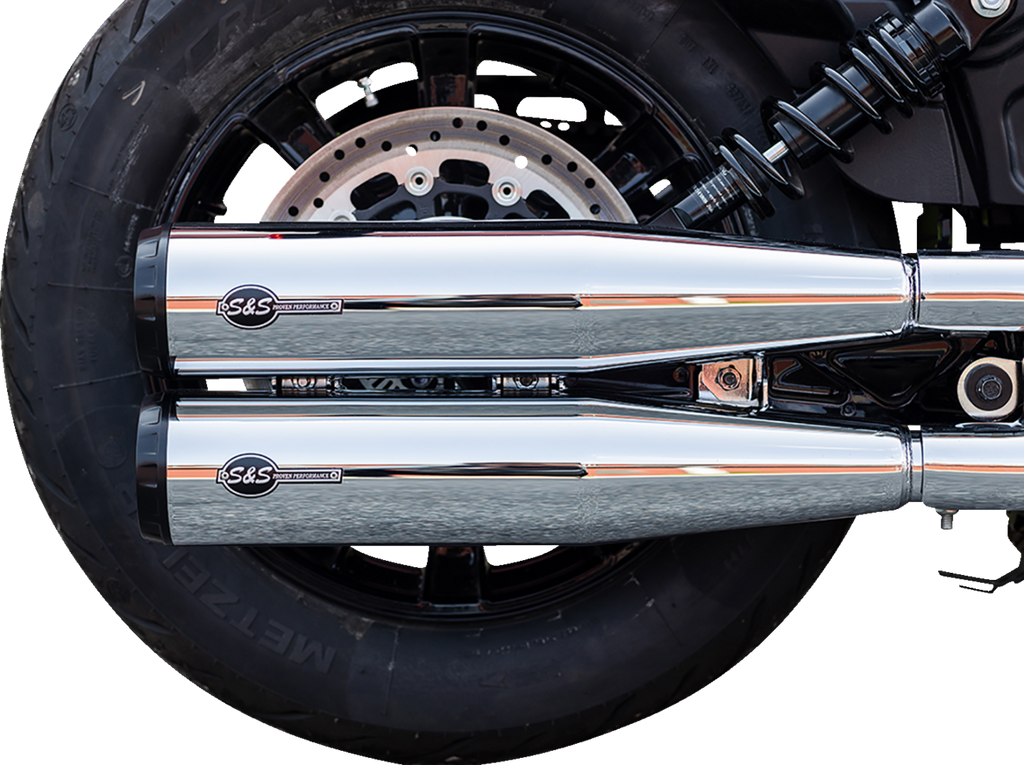 S&S CYCLE Grand National Slip-On Mufflers - Chrome - 49-State 4110-156 - Team Dream Rides