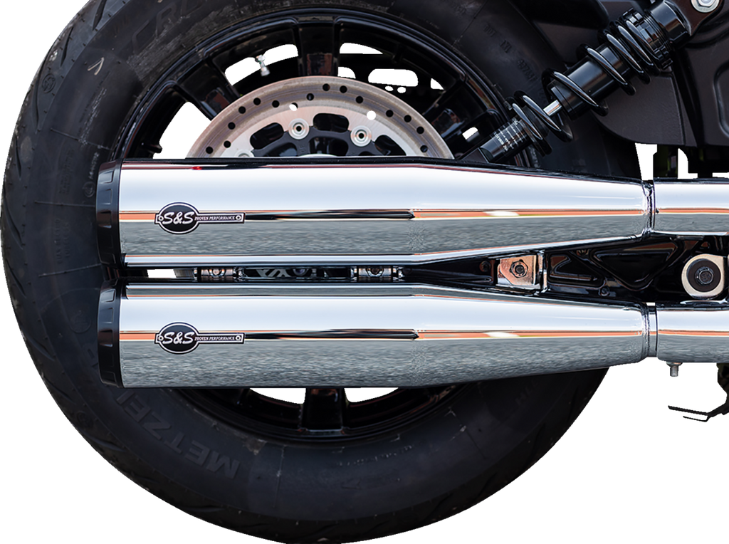 S&S CYCLE Grand National Slip-On Mufflers - Chrome - Race Only 4110-156-R - Team Dream Rides
