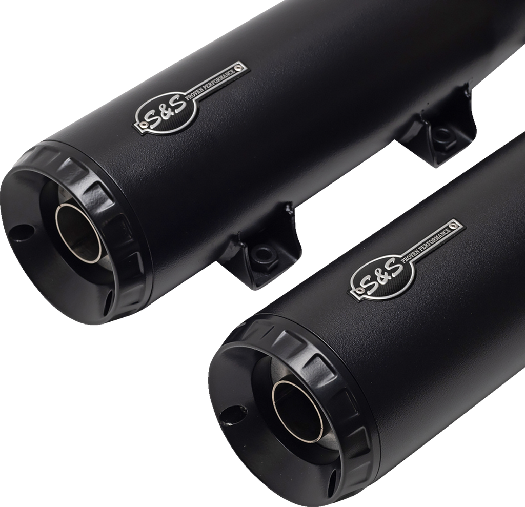 S&S CYCLE Grand National Slip-On Mufflers - Black - 49-State 4110-266 - Team Dream Rides