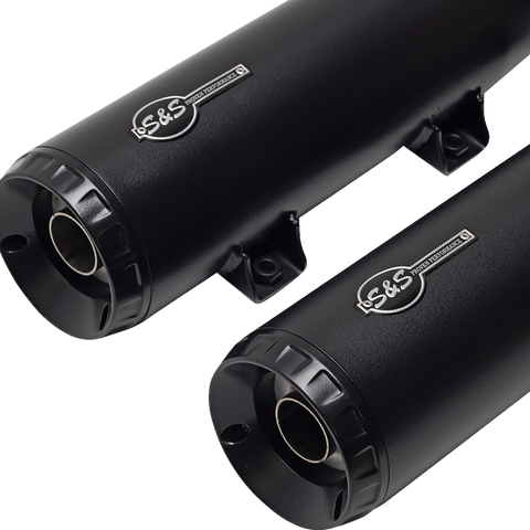 S&S CYCLE Grand National Slip-On Mufflers - Black - 49-State 4110-266 - Team Dream Rides