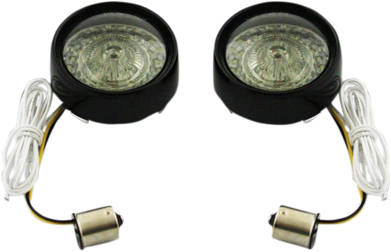 CUSTOM DYNAMICS Bullet Turn Signal - 1156 - Gloss Black - Smoke Lens ProBEAM® Ringz Bullet Bezel LED Turn Signal - Team Dream Rides