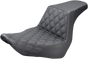 SADDLEMEN Step Up Seat - Driver's Lattice Stitched Step Up Seat — Front Lattice Stitch - Team Dream Rides