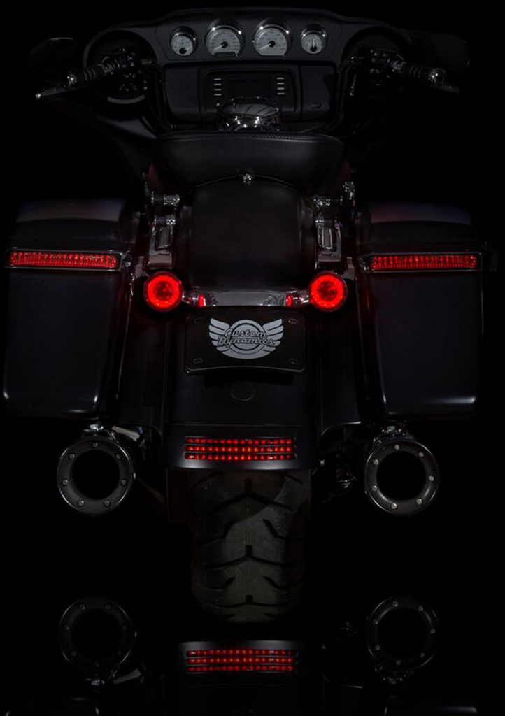 CUSTOM DYNAMICS Rear Turn Signal Insert - 1157 Bases - Red ProBEAM® Red LED Turn Signals with Red Lenses - Team Dream Rides