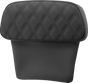 SADDLEMEN Chopped Tour Pak Backrest Pad - Step-Up - Black w/ Black Lattice Stitch - FLT/FLH '14-'23 814-07-CPACK-SU - Team Dream Rides