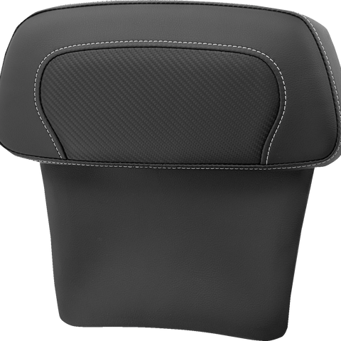 SADDLEMEN Chopped Tour Pak Backrest Pad - RoadSofa* - Carbon Fiber Inset - FLT/FLH '14-'23 814-07-CPACK-CF - Team Dream Rides