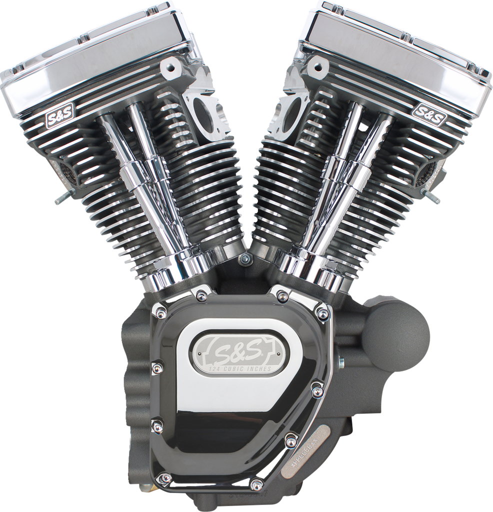 S&S CYCLE T124 Long Block Engine- Stone Gray - Touring 310-0511A - Team Dream Rides