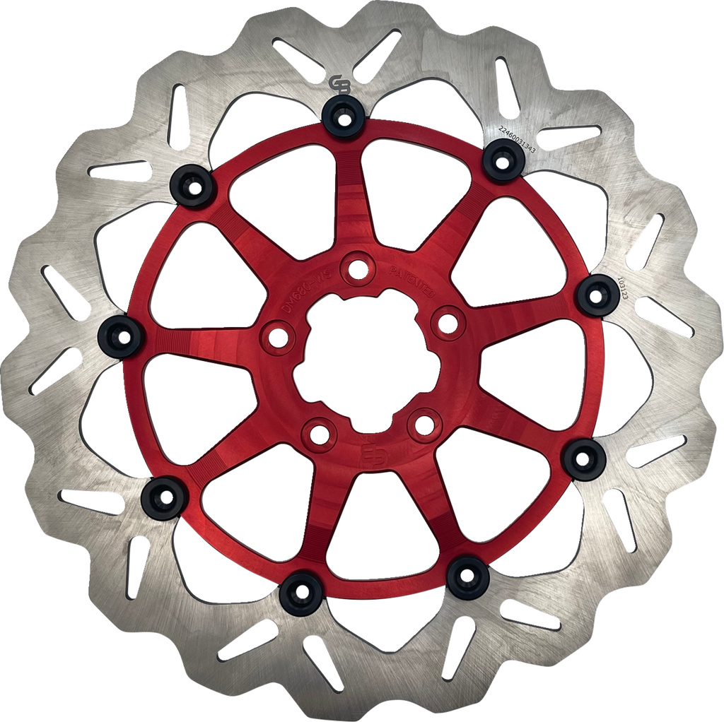 GALFER GBrake Rotor - Front - Red DF680CWSS-R - Team Dream Rides