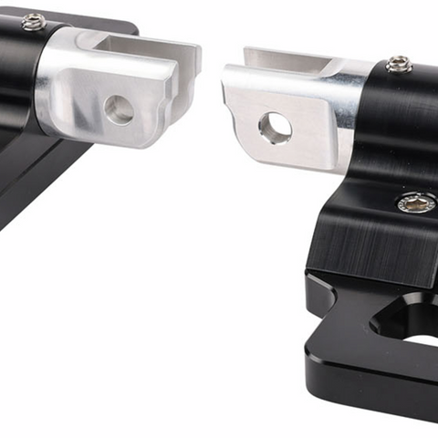 THRASHIN SUPPLY CO. Apex Mini Floorboards - Front - Black TSC-2217-1-SF - Team Dream Rides