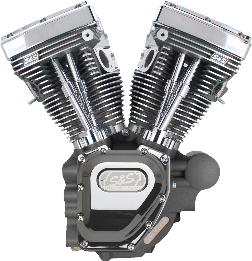 S&S CYCLE T124 Long Block Engine - Stone Gray - Touring 310-0512A - Team Dream Rides