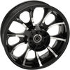 COASTAL MOTO Rear Wheel - Black - 18 x 5.5 - With ABS - 09+ FL Largo Precision Cast 3D Wheel — Largo - Team Dream Rides