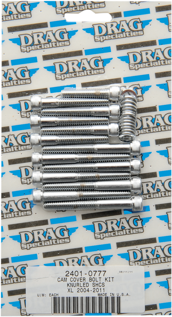 DRAG SPECIALTIES Bolt Kit Camshaft Cover Knurled XL4-17 Bolt Set - Team Dream Rides