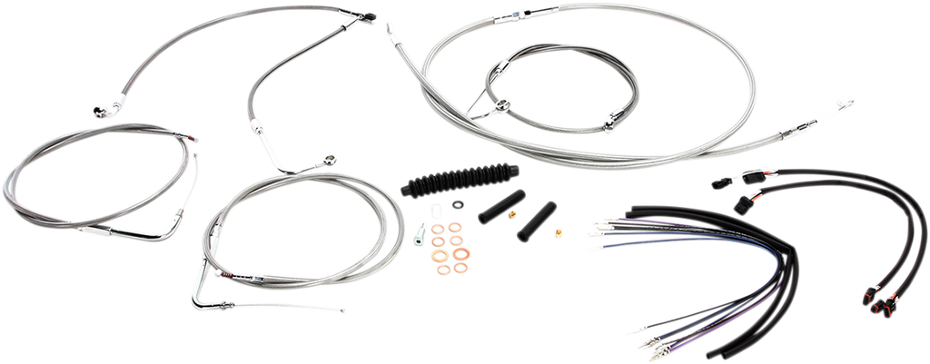 MAGNUM Stainless Steel XR Control Cable Kit XR Handlebar Installation Kit - Team Dream Rides