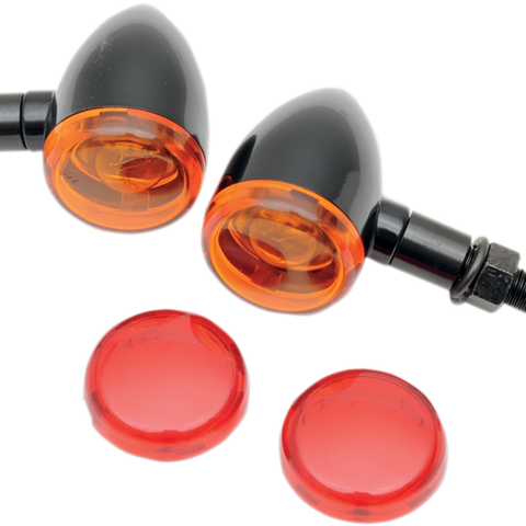 DRAG SPECIALTIES Mini-Duece Marker Light Kit - Amber/Red Mini Deuce Marker Lights — Marker Light - Team Dream Rides