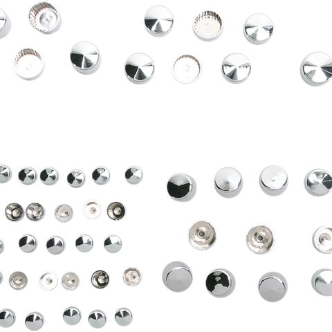 DRAG SPECIALTIES Covers Bolt Chrome Bolt Cover Standard Kit - Team Dream Rides