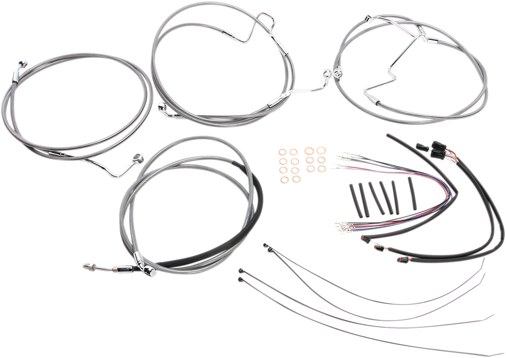 MAGNUM Stainless Steel XR Control Cable Kit XR Handlebar Installation Kit - Team Dream Rides