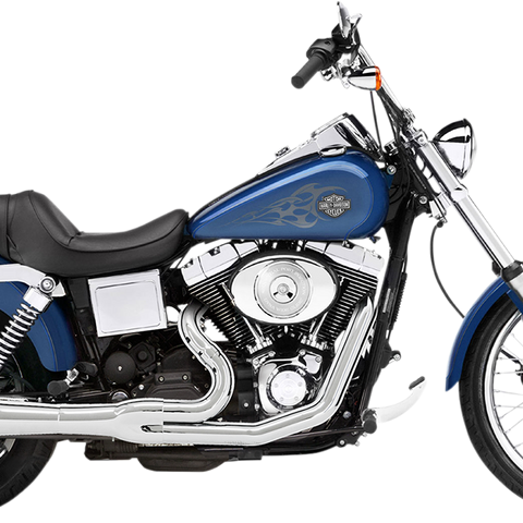 BASSANI XHAUST 2:1 Exhaust - Chrome - Megaphone - Short - '91-'05 FXD Road Rage 2:1 Exhaust System - Team Dream Rides