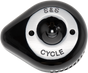 S&S CYCLE Cover Air Cleaner Slasher Black Stealth Air Cleaner Cover - Team Dream Rides