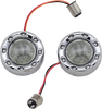 CUSTOM DYNAMICS Bullet Turn Signal 1157 - Chrome - Smoke Lens ProBEAM® Bullet Ringz™ 1157 Rear Turn Signals - Team Dream Rides