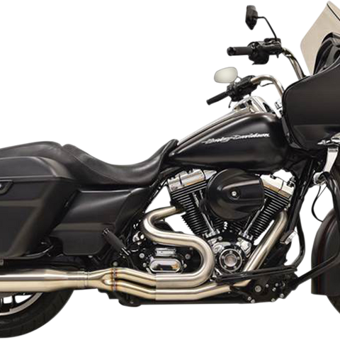 BASSANI XHAUST 2:1 Exhaust - Stainless Steel - Straight Can Road Rage III Long 2:1 Touring Exhaust - Team Dream Rides