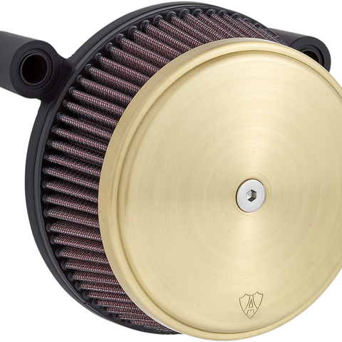 ARLEN NESS Air Cleaner - Sucker - Twin Cam - Brass Big Sucker™ Stage I Air Filter Kit with Standard Filter — Brass - Team Dream Rides