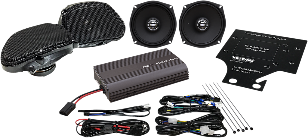 HOGTUNES 200W Amp/Speaker Kit - RG front/rear speaker/amp kit for Road Glide Ultra - Team Dream Rides