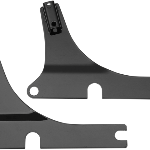 CYCLE VISIONS Side Plates - FXSB - Black Sissy Bar Side Plates - Team Dream Rides