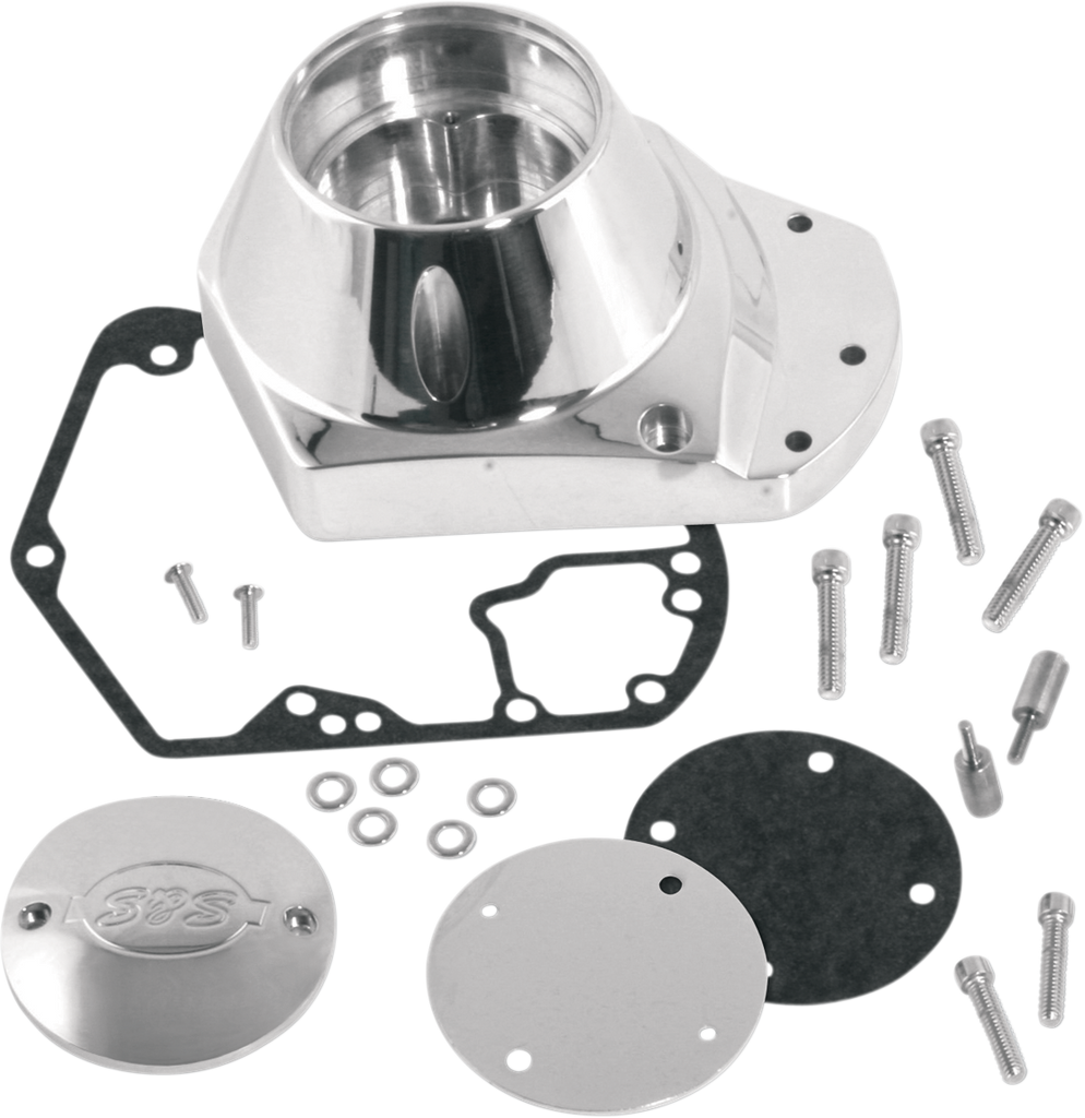 S&S CYCLE Cam Cover - Polished Billet - Big Twin 31-0335 - Team Dream Rides