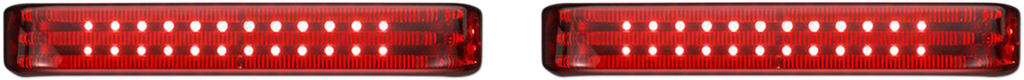 CUSTOM DYNAMICS Saddlebag LED Lights - Sequential - Chrome/Red LED Sequential Low-Profile BAGZ™ Saddlebag Lights - Team Dream Rides