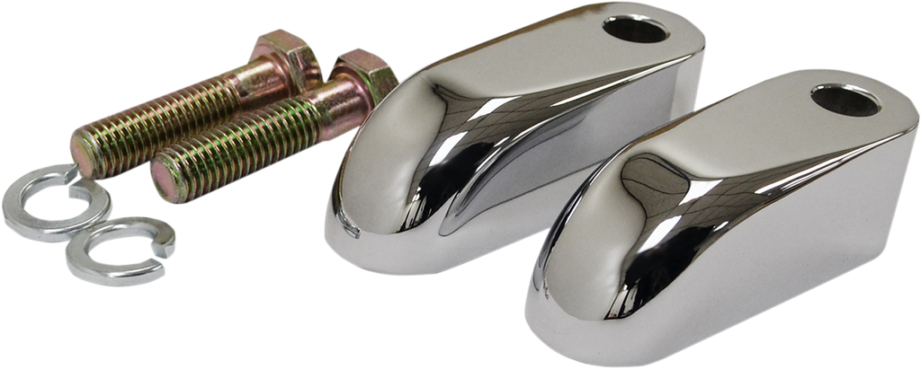 LA CHOPPERS Chrome 2" Pullback Riser Extension Handlebar Riser Pullback Extension Kit - Team Dream Rides