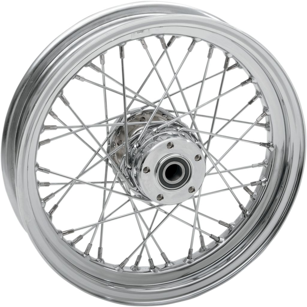 DRAG SPECIALTIES Wheel - Chrome - Rear - 16 x 3" - 02-07 FLT Replacement Laced Wheel - Team Dream Rides