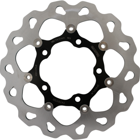 GALFER Wave® Brake Rotor - Rear - Black Carrier Wave® Brake Rotors - Team Dream Rides