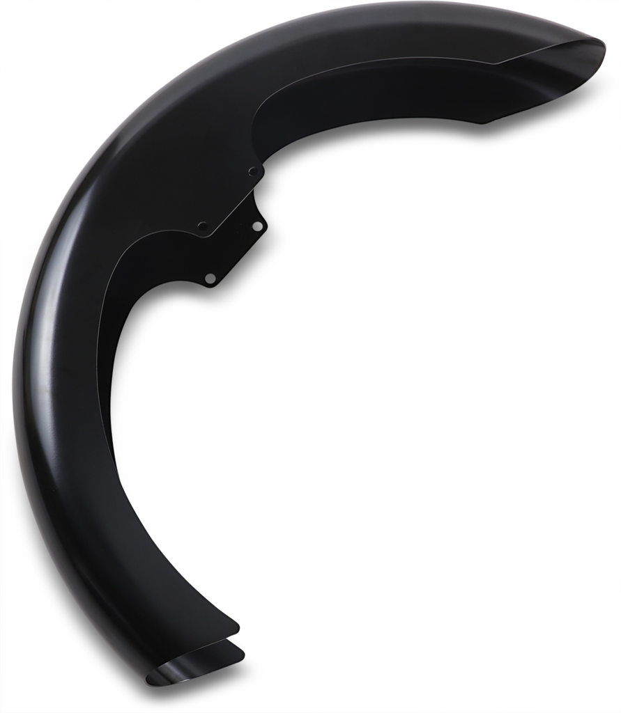 KLOCK WERKS Slicer Front Fender Kit - Black - Steel - 19" Hugger Series Front Fender - Team Dream Rides