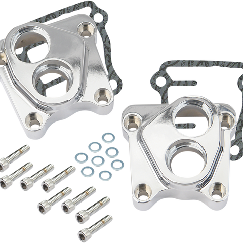 S&S CYCLE Chrome Lifter Cover Twin Cam Billet Tappet Covers - Team Dream Rides