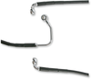 DRAG SPECIALTIES Brake Line - Lower Mid - ABS - Black Stainless Steel Brake Line Kit - Team Dream Rides