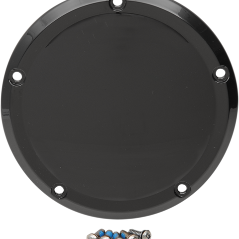 DRAG SPECIALTIES Gloss Black Derby Cover Derby Cover - Team Dream Rides