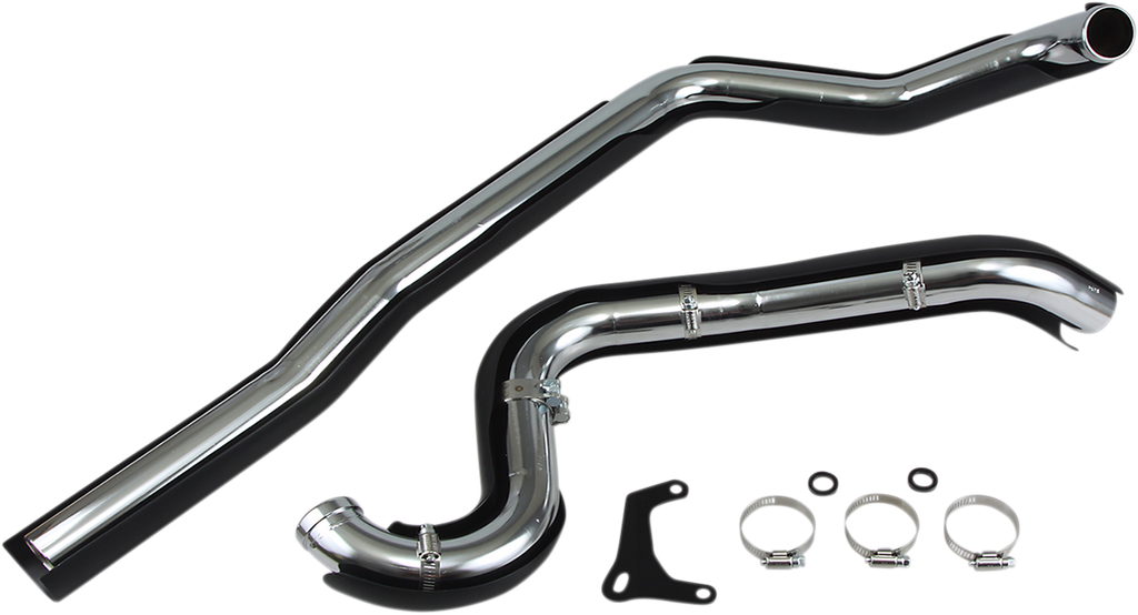 COBRA True Dual Headpipes - Black - '95-'06 FL True Dual Headpipes - Team Dream Rides