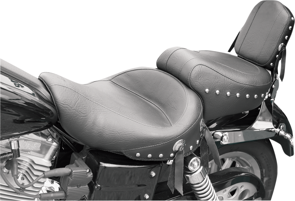 MUSTANG Wide Studded Seat - Dyna '04-'05 Studded 2-Up  Seat - Team Dream Rides