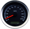 DRAG SPECIALTIES Programmable Speedometer - Black Face - MPH 4” Programmable Electronic Speedometer - Team Dream Rides