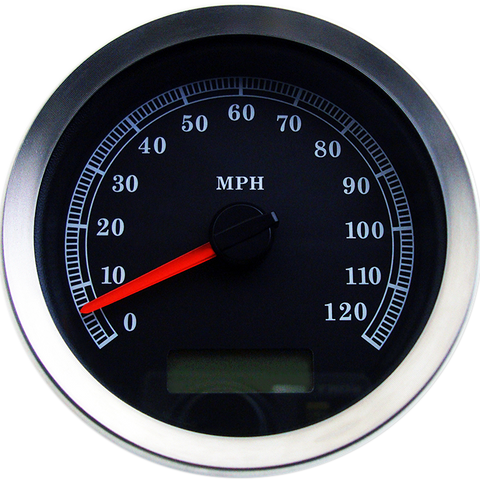 DRAG SPECIALTIES Programmable Speedometer - Black Face - MPH 4” Programmable Electronic Speedometer - Team Dream Rides