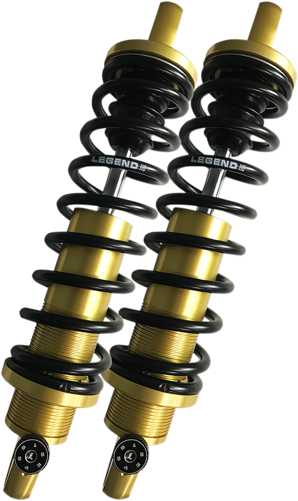 LEGEND SUSPENSION REVO-A Adjustable Dyna Coil Suspension - Gold - Heavy-Duty - 12" 13101781 - Team Dream Rides