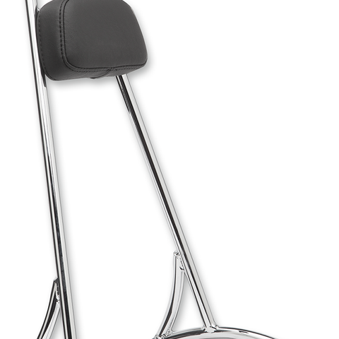 BURLY BRAND Tall Sissy Bar - Chrome Tall Sissy Bar with Backrest Pad - Team Dream Rides
