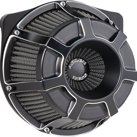ARLEN NESS Air Cleaner - Beveled Black Inverted Series Air Cleaner Kit — Beveled - Team Dream Rides