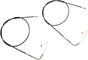 S&S CYCLE Black 42" Throttle Cable for '96 - '06 Black Vinyl Throttle/Idle Cable - Team Dream Rides