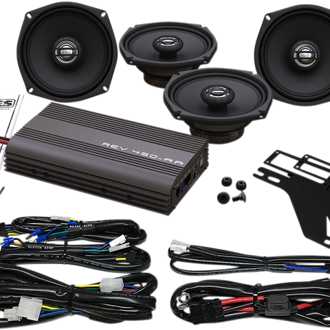 HOGTUNES 4-Speaker/200W Amplifier Kit 200-Watt  Amplifier/4-Speaker Kit - Team Dream Rides
