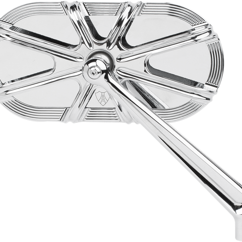 ARLEN NESS 10 Gauge Mirror - Chrome - Right Caged Series Mirror - Team Dream Rides