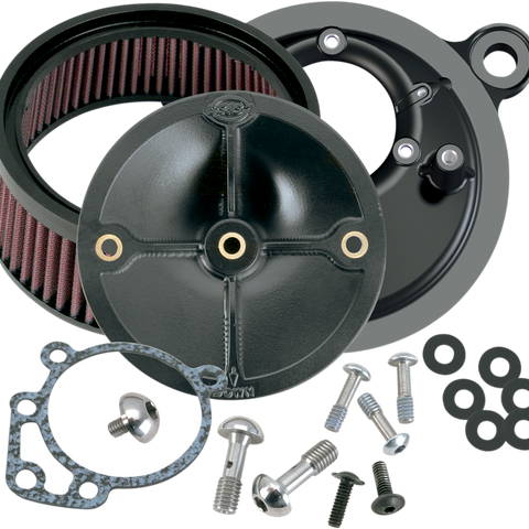 S&S CYCLE Super Stock* Stealth Air Cleaner Kit - Black 170-0100 - Team Dream Rides