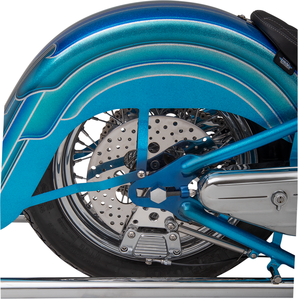 DRAG SPECIALTIES Drilled Brake Rotor - Rear - 11.5" - Harley-Davidson Polished Stainless Steel Drilled Brake Rotor - Team Dream Rides