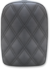 SADDLEMEN Lattice Stitched Pad - Black -  7" Detachable Pillion Pad - Team Dream Rides